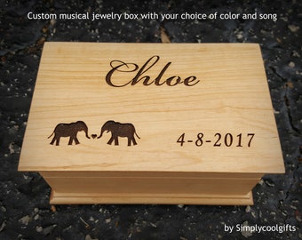 music box, custom made music box, musical jewelry box, birthday gift, musicbox, personalized music box, graduation gift, keepsake, wood box