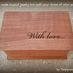 music box, custom made music box, musical jewelry box, birthday gift, musicbox, personalized music box, valentines day gift, love music box