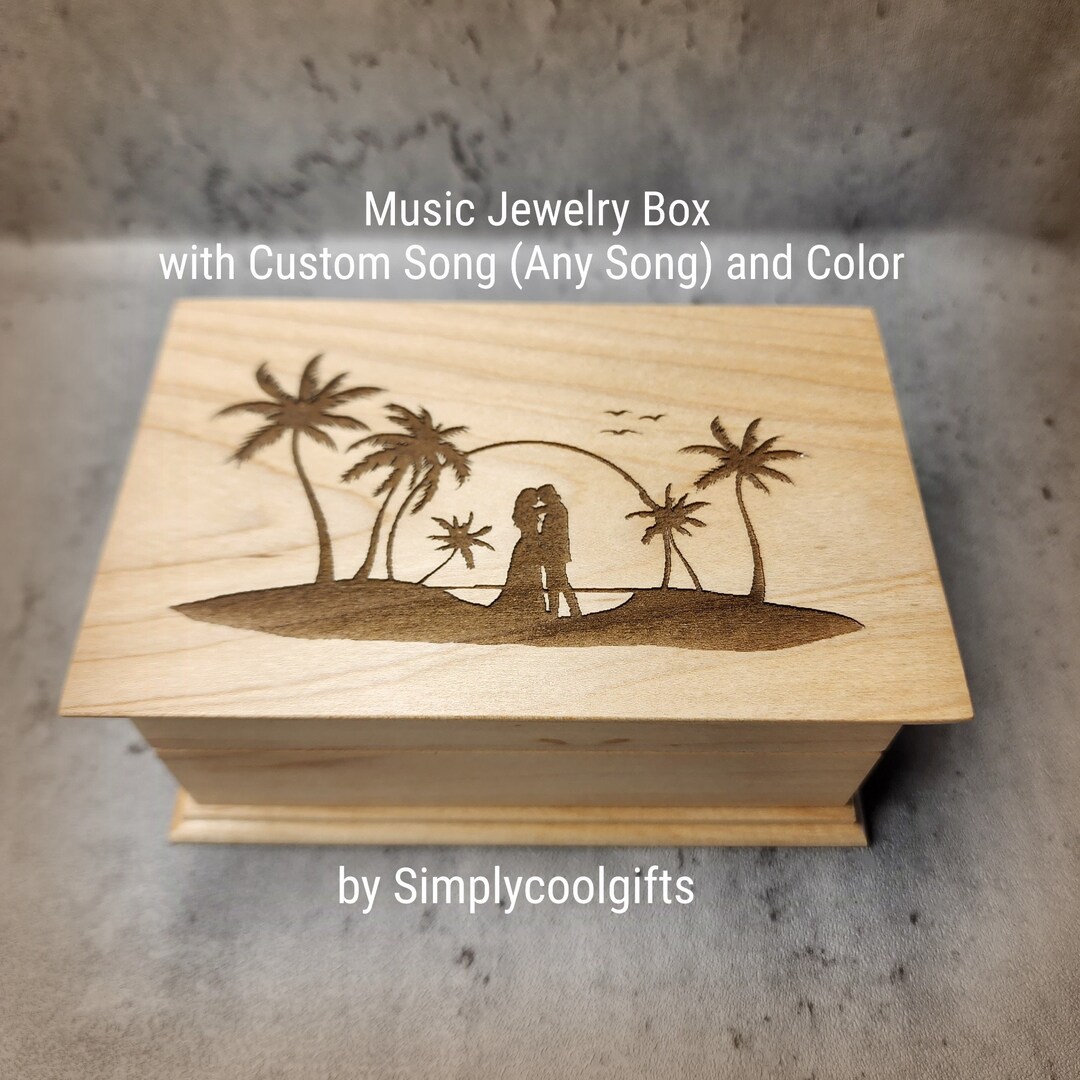 Beach Wedding Box Music Box Custom Song Wedding Gift Box Electronic