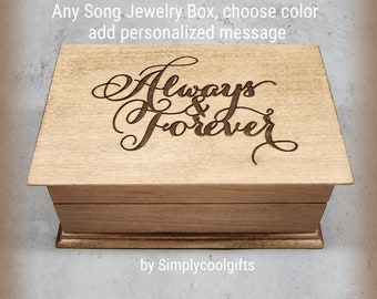 Always and Forever - Custom Music Box - Music box choose your song - Electronic music box playing your song in music box version, XMAS box