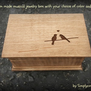 music box, custom jewelry box, musical jewelry box, anniversary gift, musicbox, personalized music box, valentines day gift, love music box