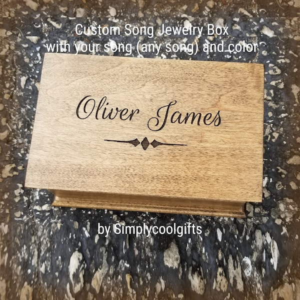 Custom Music Box With Any Song Etsy
