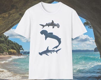 Hammerhead Sharks T-Shirt | Ocean Shark Trio Graphic Tee