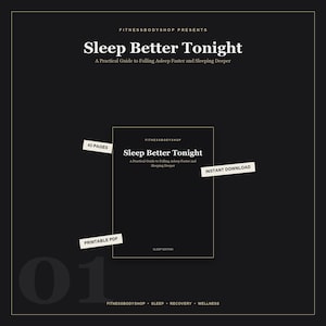 Sleep Better Tonight Guide | Fall Asleep Faster, Deeper Sleep (Digital PDF)
