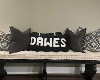 Personalized Crochet Pillow
