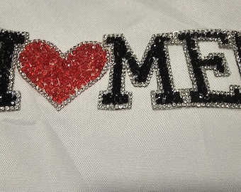 Écusson thermocollant brodé « Je m'aime », écusson d'amour-propre, applique mode inspirante