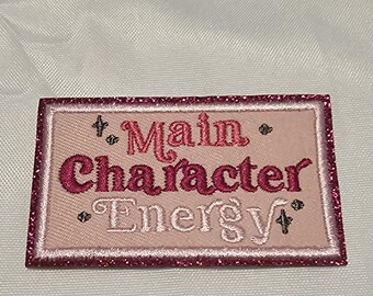 Écusson thermocollant brodé représentant l'énergie du personnage principal, écusson tendance pour l'amour de soi, accessoire de mode