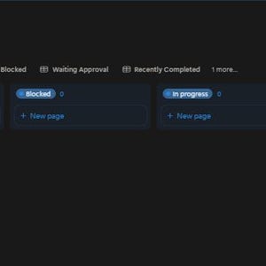 Mission Control Notion-Vorlage – Projektmanagement, Aufgabenprioritäten, Hindernisse und Genehmigungsworkflow
