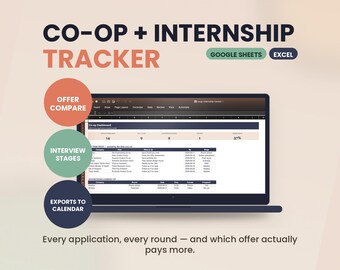 Bewerbungs-Tracker für Praktika und Werkstudentenstellen mit Angebotsvergleich