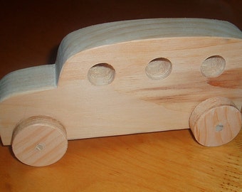 Hand Made Wooden Bus