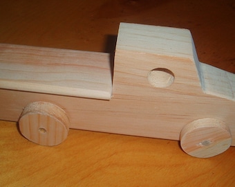 Wooden Toy Pick-Up Truck