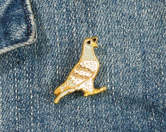 Cool Pigeon Enamel Pin | lapel pin badge, hat pin, unisex, backpack and bag accessory