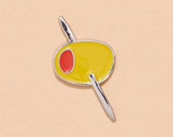 Martini Olive Pin | dainty pin, foodie enamel pin, cute foodie gift