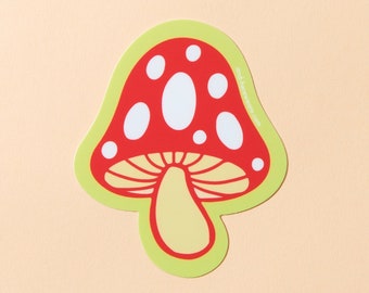 Mushroom Sticker | cottagecore sticker, mushroom gift