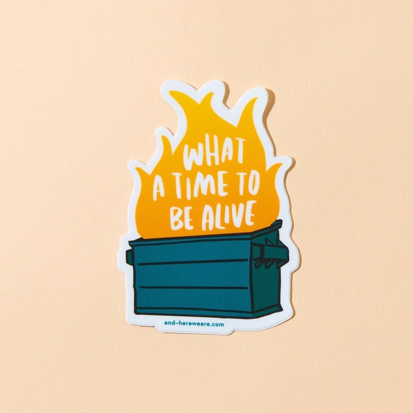 Dumpster Fire Vinyl Sticker