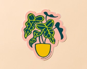 Alocasia Plant Vinyl Sticker