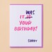 see more listings in the Birthday Cards section