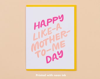 Like a Mother Letterpress Greeting Card | Mother's Day card, blank card
