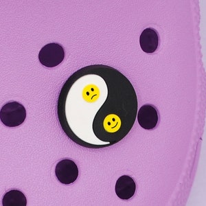 Best/Worst Yin Yang Clog Charm | jibbitz, shoe charm for crocs, rubber clogs