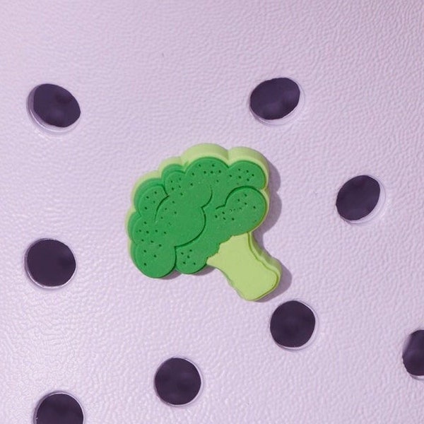 Broccoli Veggie Clog Charm | jibbitz, shoe charm for crocs, vegetable jibbitz charm, food clog charm, foodie clog charm