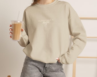 My Brain Needs a Nap Crewneck Sweatshirt | Cozy Graphic Tee for Overthinkers