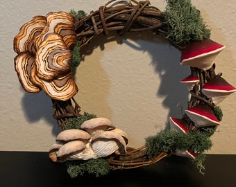 Mini Mushroom Wreath