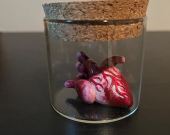 Miniature Heart in a Jar