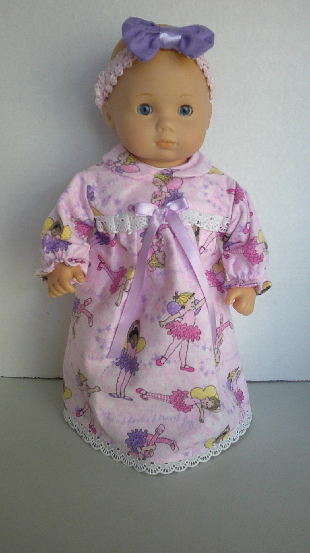 Pink and Purple Flannel Ballerina/ Ballet Dancer Nightgown and Etsy