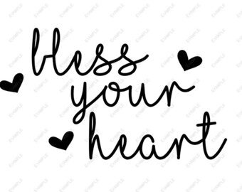Download Bless your heart svg | Etsy