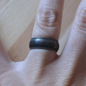 Nice antique victorian style sterling silver wedding ring / mens vintage sterling silver wedding band / NGFFRL