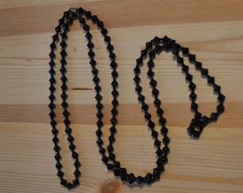 10 antique cabochons mourning jet bead 1CM5 diametre
