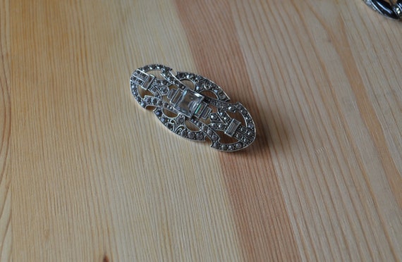 Beautiful antique edwardian art deco sterling sil… - image 3