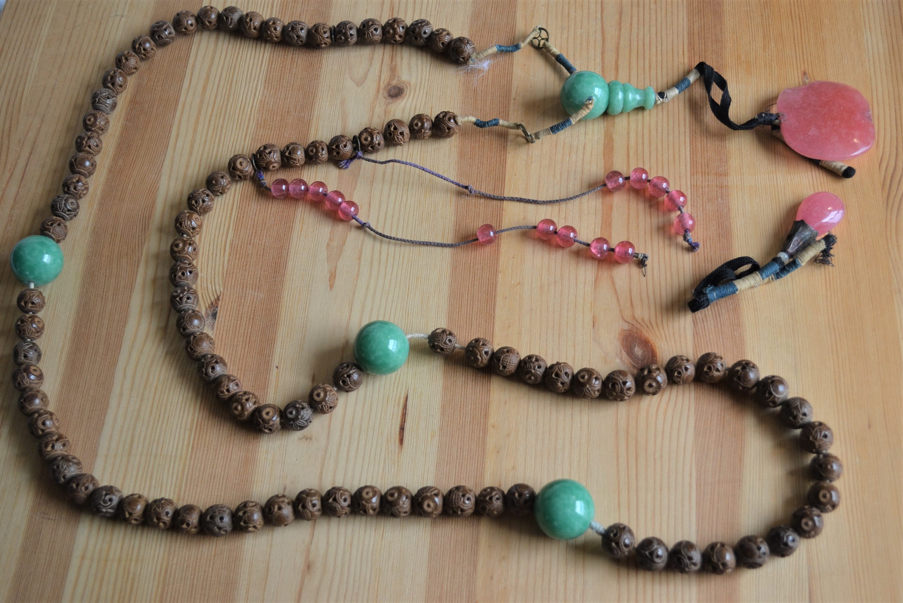 Amazing Rare Qing Dynasty 19th C Chinese Court Necklace With