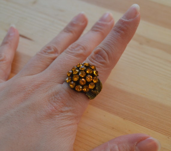 Bold antique medieval style adjustable brass cock… - image 2