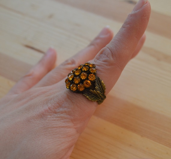 Bold antique medieval style adjustable brass cock… - image 1