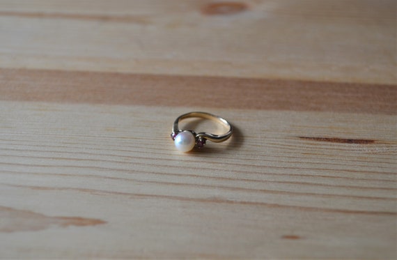 Beautiful vintage midcentury 10k yellow gold ring… - image 3