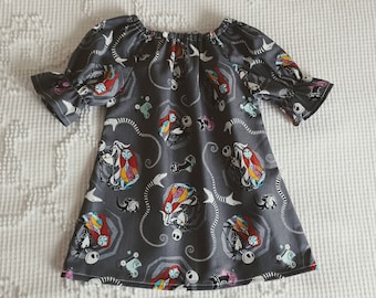 Nightmare before Christmas Dress - sally - jack - halloween outfit - baby shower gift - goth baby