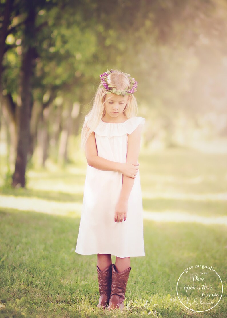 White Dress Girls Size 7