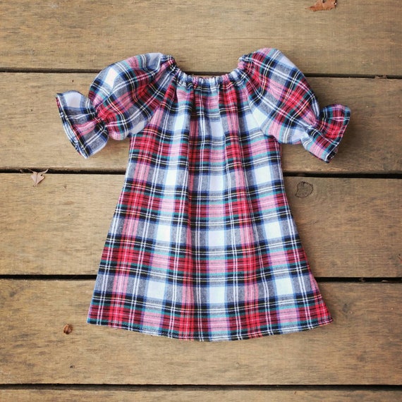 baby girl plaid holiday dresses
