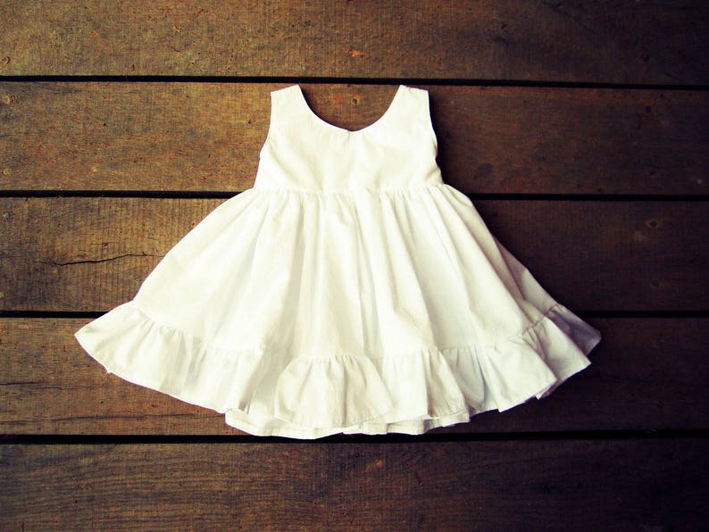 Simple Flower Girl Dress Keepsake Flower Girl Dress Cotton Etsy