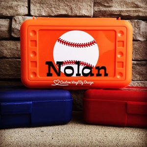 Personalized Pencil Box | School Supplies | Plastic School Box | Crayon Box | Plastic Pencil Box | Kids Pencil Box | Boys Pencil Box