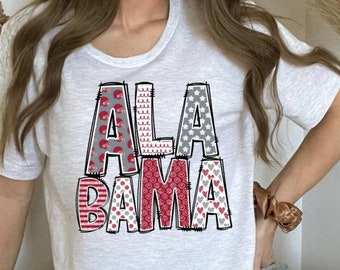 Alabama Shirt • Alabama Roll Tide  • College Game Day Apparel • College Game Day Shirt • College Football Shirt • Alabama Tee • Football Tee