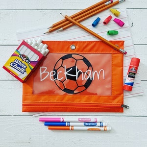 Personalized Soccer Pencil Pouch: 3-Ring Binder, Back to School