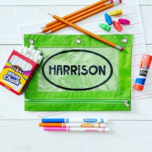 Personalized Name Pencil Pouch · Personalized Pencil Case · Binder Pencil Pouch · School Supplies · Back to School