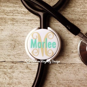 Stethoscope ID Tag | Stethoscope Name Tag | Stethoscope Accessories | RN Gift | Nurse Gift | Graduation Gift | Nursing Student Gifts | LPN