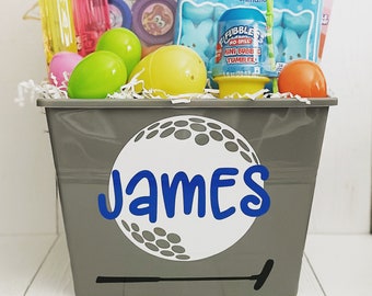 Personalized Easter Basket • Personalized Easter Bucket • Easter Basket Sports • Easter Bucket Boy • Easter Bucket