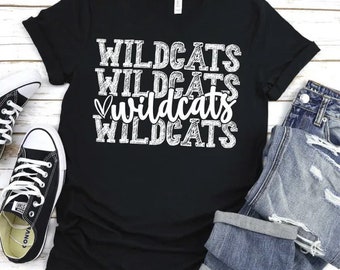 Wildcat School Spirit Shirt • Wildcat Shirt • Team Mascot Tee • Football Game Day Shirt • Basketball Game Day Shirt • Soccer Game Day