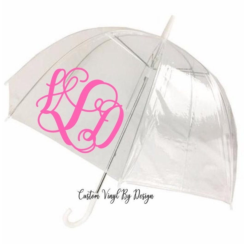 Monogram Umbrella Personalized Umbrella Monogrammed Umbrella Monogrammed Rain Gear Personalized Gift for Women/Teachers image 5