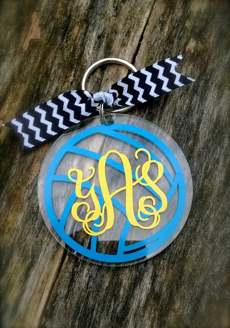 Volleyball Keychain Volleyball Gift Volleyball Coach Gift Etsy