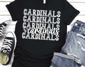 Cardinals  School Spirit Shirt • Cardinals Shirt • Team Mascot Tee • Football Game Day Shirt • Basketball Game Day Shirt • BaseballGame Day